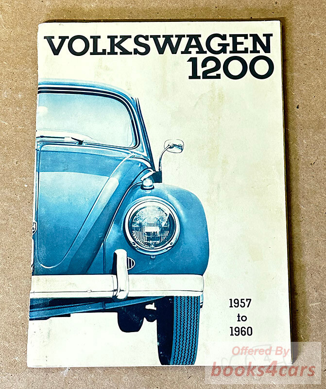 view cover of 1957-1960 Volkswagen VW 1200 Beetle Owners Manual