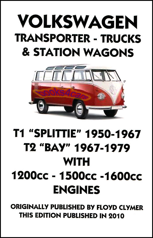 view cover of 1950-1979 Volkswagen Transporter Van Shop Service Repair Manual 408 pages by Clymer