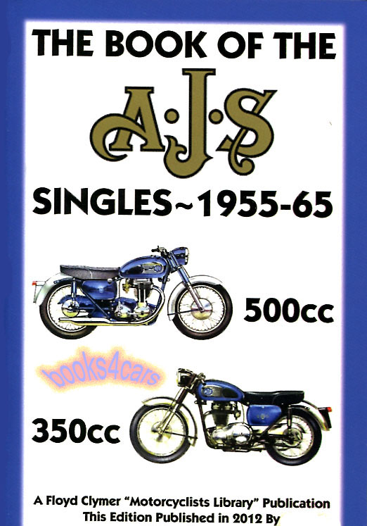 view cover of 1955-1965 Book of the AJS Singles Shop Service Repair & Overhaul Manual