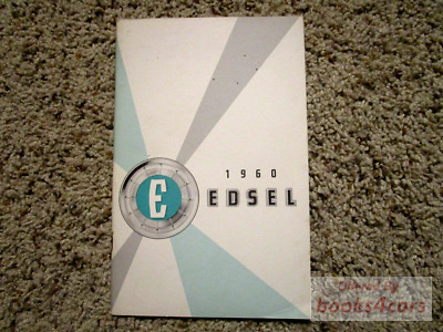 view cover of 1960 Owners Manual by Edsel