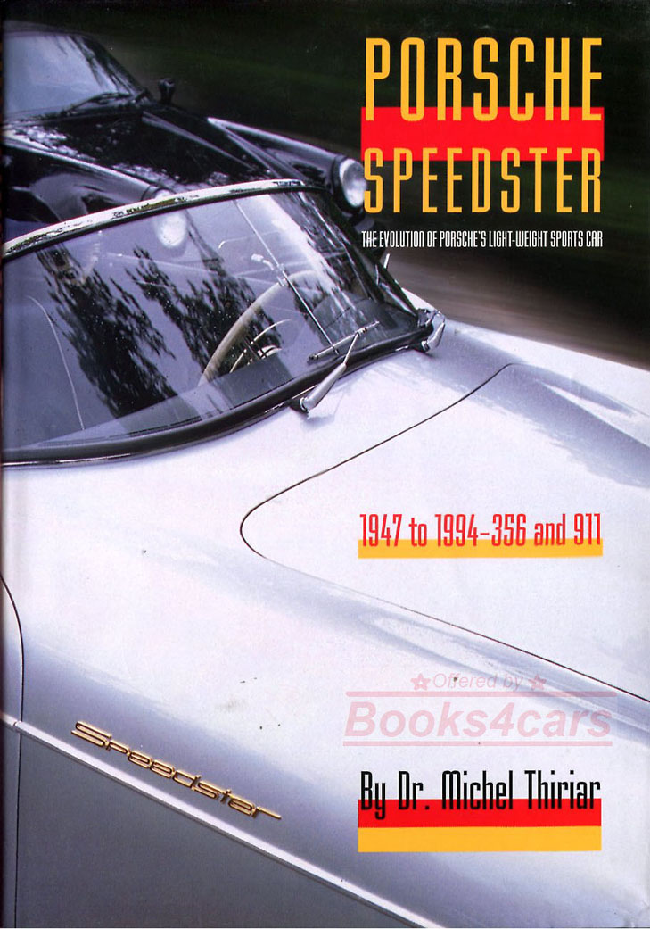 view cover of Porsche Speedster 356 & 911 by Michael Thiriar 220 pgs.