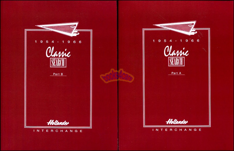 view cover of 1954-1966 Interchange parts manual for all domestic cars & light duty trucks by Hollander