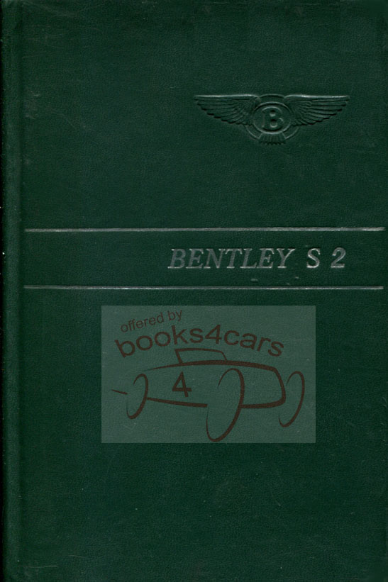 view cover of S2 Owners Manual by Bentley for S 2