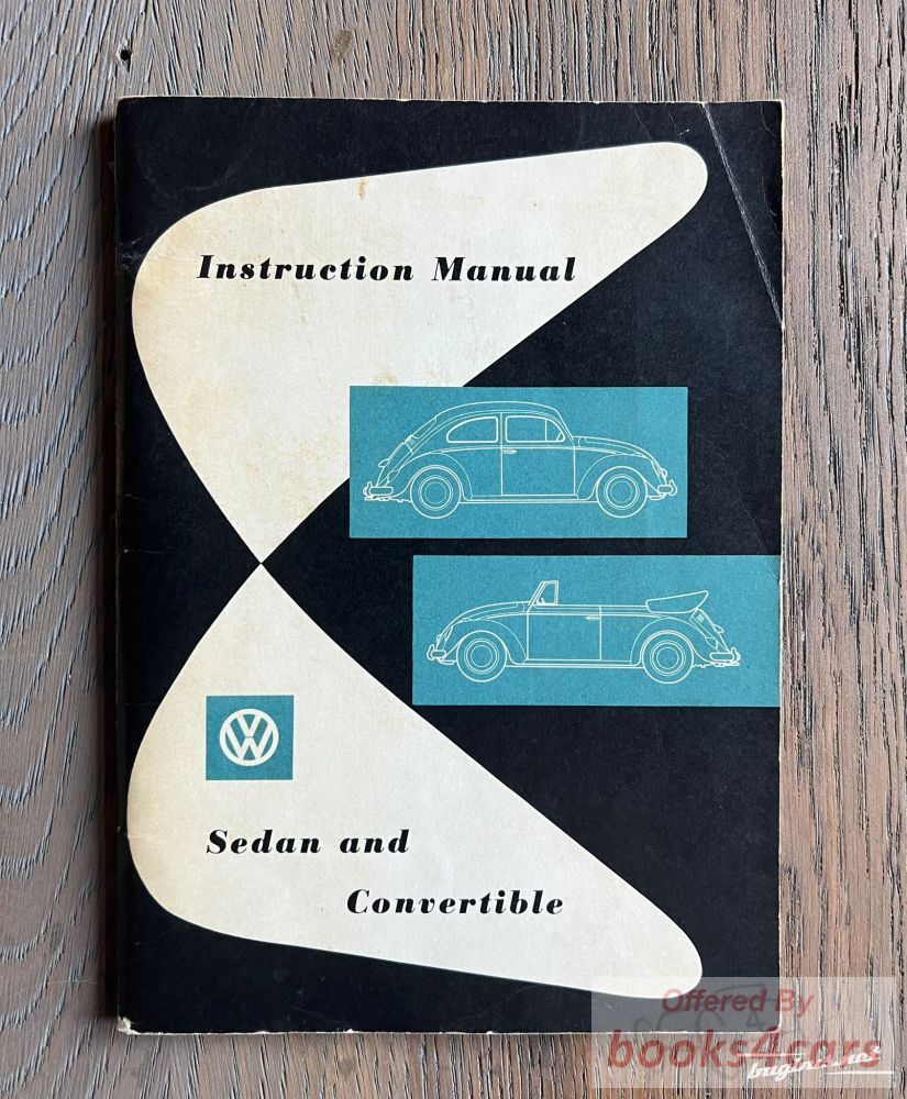 view cover of 1960 Beetle Owners Manual by Volkswagen VW includes Sedan & Convertible