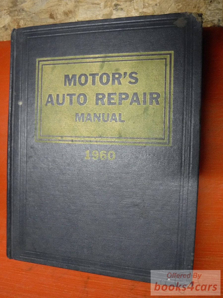 view cover of 1960 Motors domestic car repair manual covers 1953-1960 all American cars