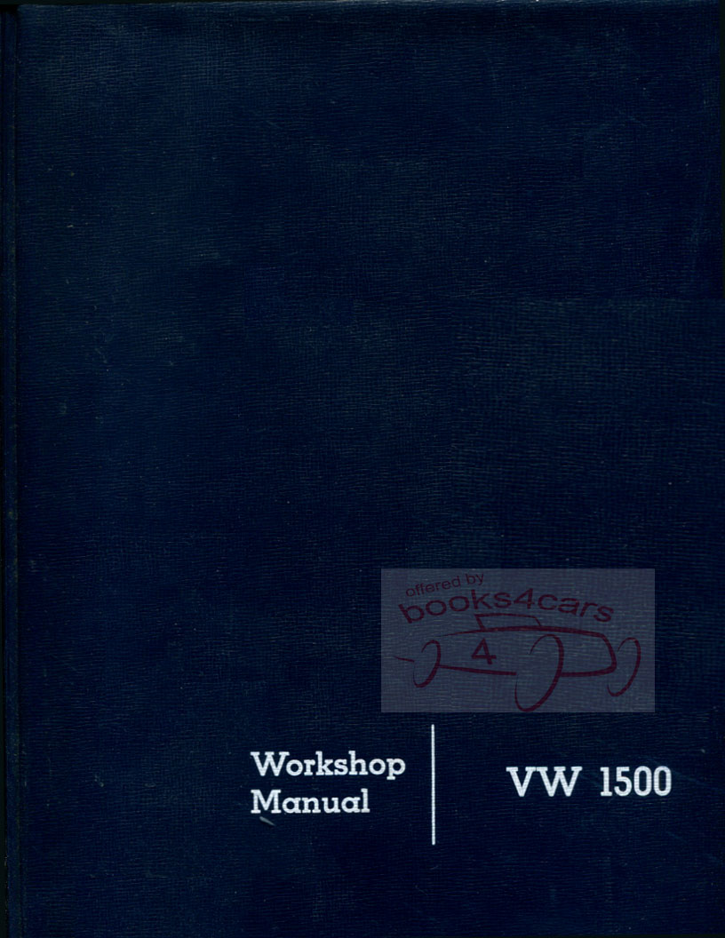 view cover of 1961 Volkswagen 1500 Shop Service Repair Manual