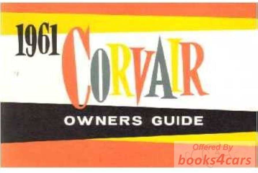 view cover of 1961 Corvair Owners manual, by Chevrolet