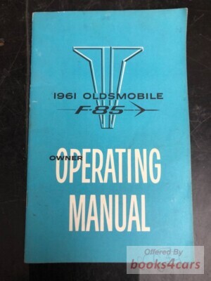 view cover of 1961 F-85 Owners Manual by Oldsmobile for F85