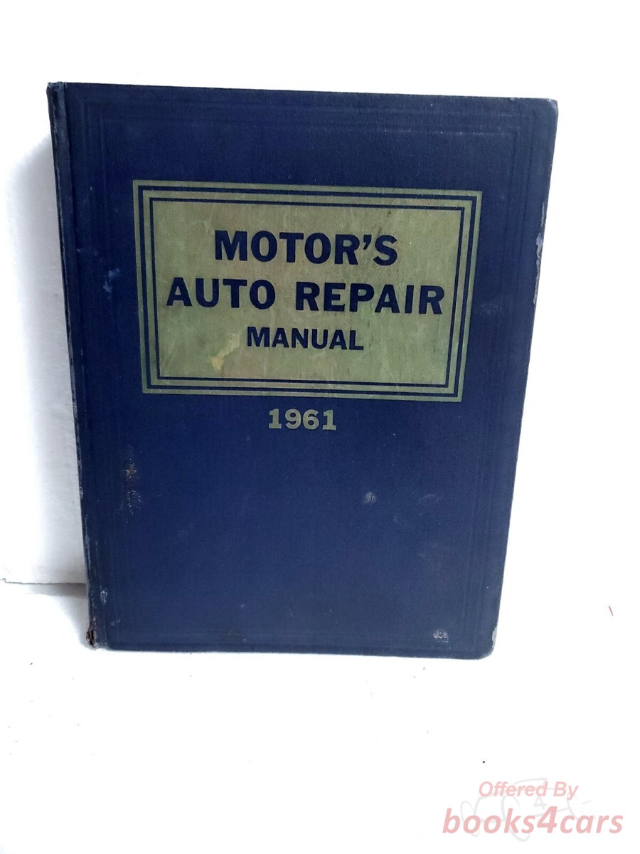 view cover of 1953-1961 Shop Service Auto Repair Manual for American cars by Motors