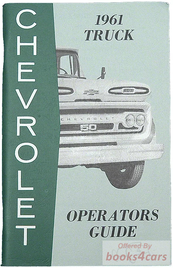 view cover of 1961 Owners manual by Chevy truck