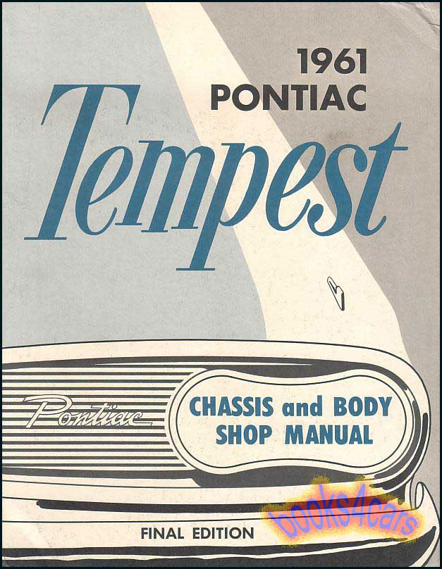 view cover of 1961 Tempest Shop Service Repair Manual by Pontiac