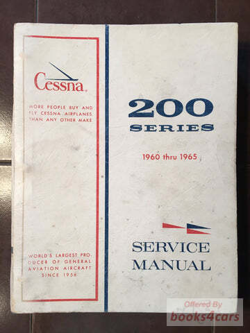 view cover of 1960-1965 200 Series Shop Service Repair Manual by Cessna