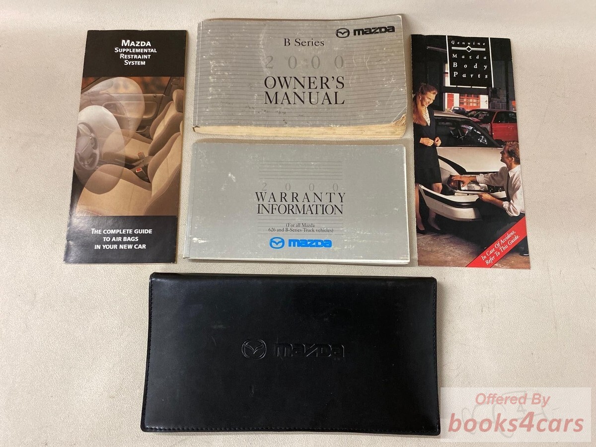 view cover of 2000 Mazda B-series truck owners manual