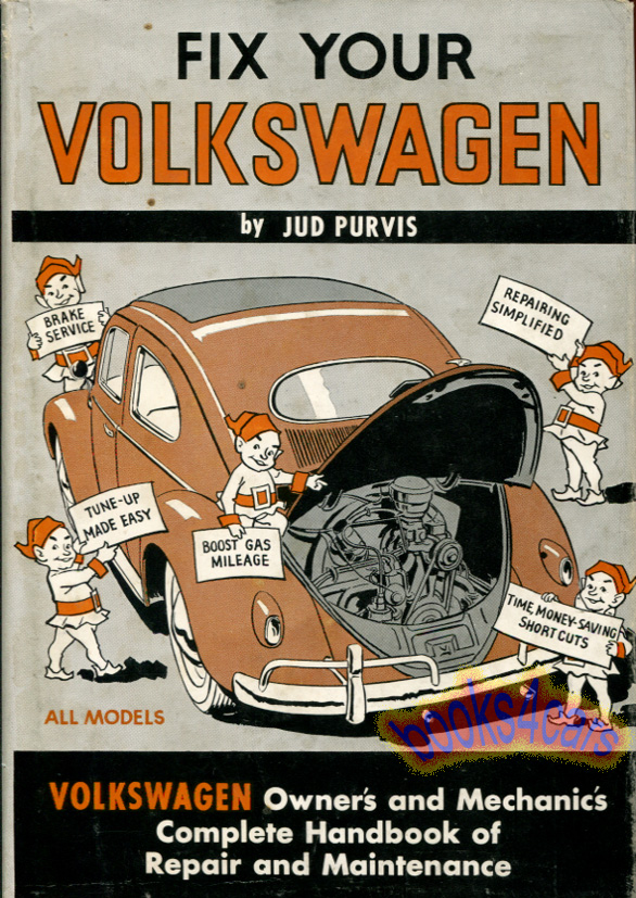 view cover of 1960-1964 FIX YOUR VW 1300 1500 Volkswagen Beetle By Jud Purvis