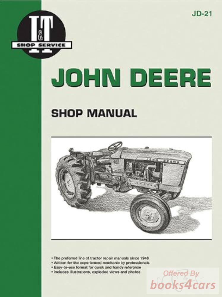 view cover of Series 1010, 2010, Tractor Shop Service Repair Manual, 56 pages by Clymer for John Deere published in 1962
