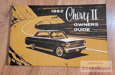 view cover of 1962 Nova and Chevy II Owners manual by Chevrolet