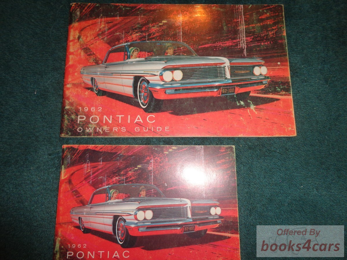 view cover of 1962 Owners Manual by Pontiac for full size cars