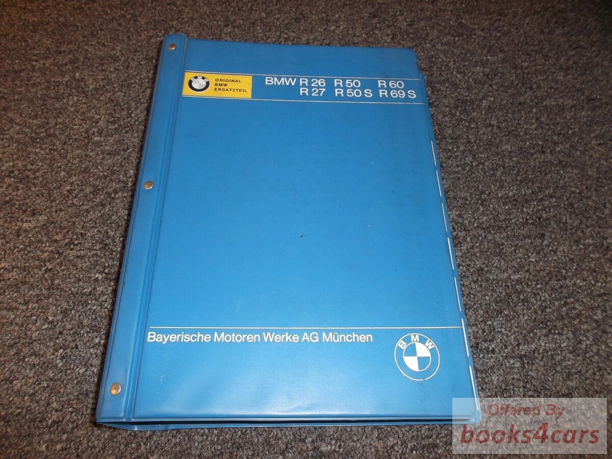 view cover of 1955-1969 R50-R50S R60-R69S Shop Service Repair Manual by BMW Motorcycle