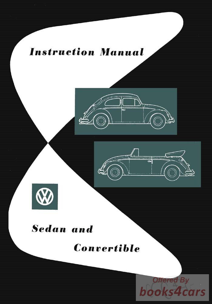 view cover of 1962 Beetle Owners Manual by Volkswagen VW ncludes Sedan & Convertible