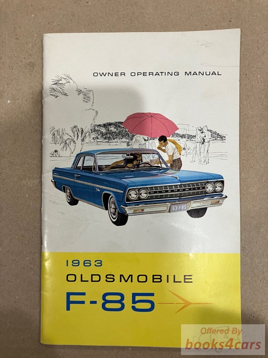 view cover of 1963 F-85 Owners Manual by Oldsmobile F85 & Jetfire