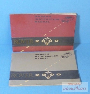 view cover of 1963 2000 Owners Manual by Rover