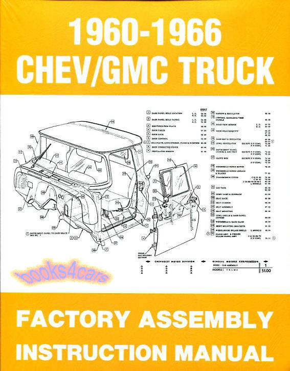 view cover of 1960-1966 Assembly manual 1960-1966 by Chevrolet & GMC Trucks