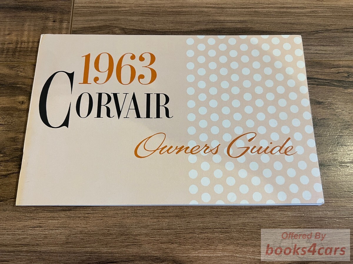 view cover of 1963 Corvair Owners manual, by Chevrolet