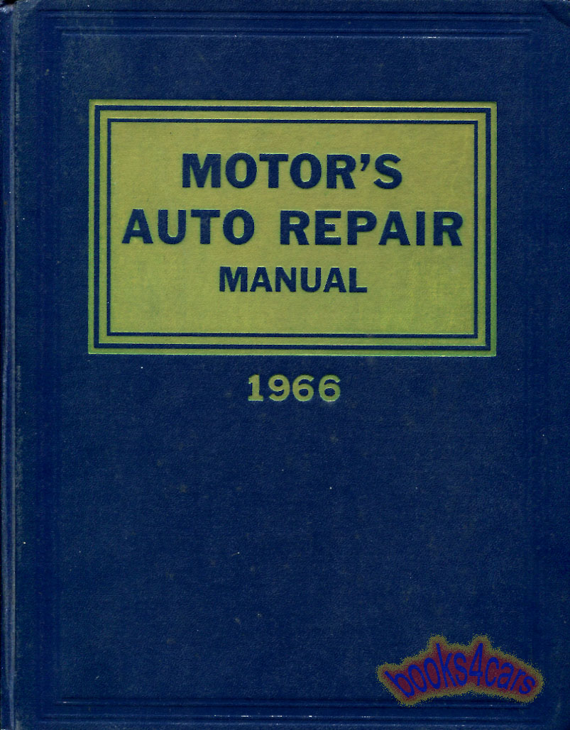 view cover of 1959-1966 Auto Repair Manual Shop Service by Motors 29th Edition covering all American cars from 1959-1966