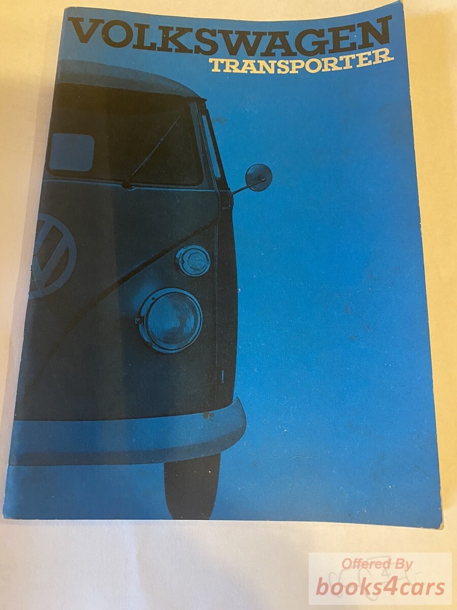 view cover of 1963 Volkswagen Transporter Owners Manual