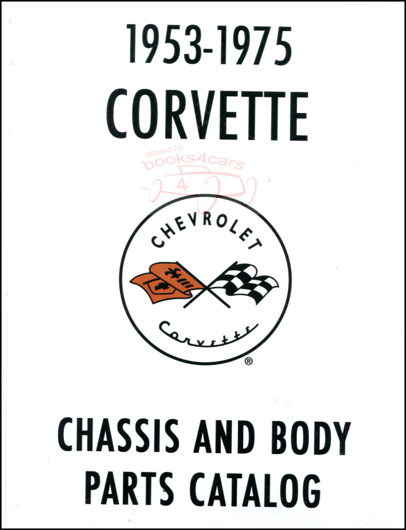view cover of 1953-1975 Parts Manual by Chevrolet for Corvette