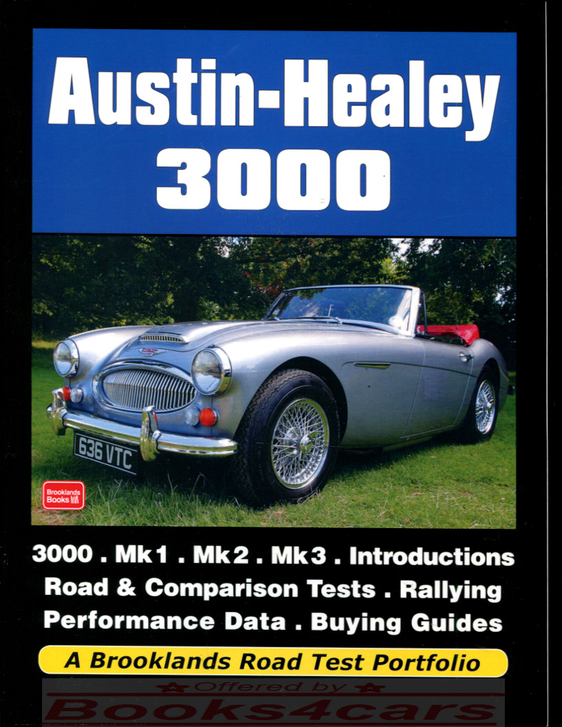 view cover of 1959-1967 Austin Healey 3000 Road Test Portfolio of articles by Brooklands 160 pages