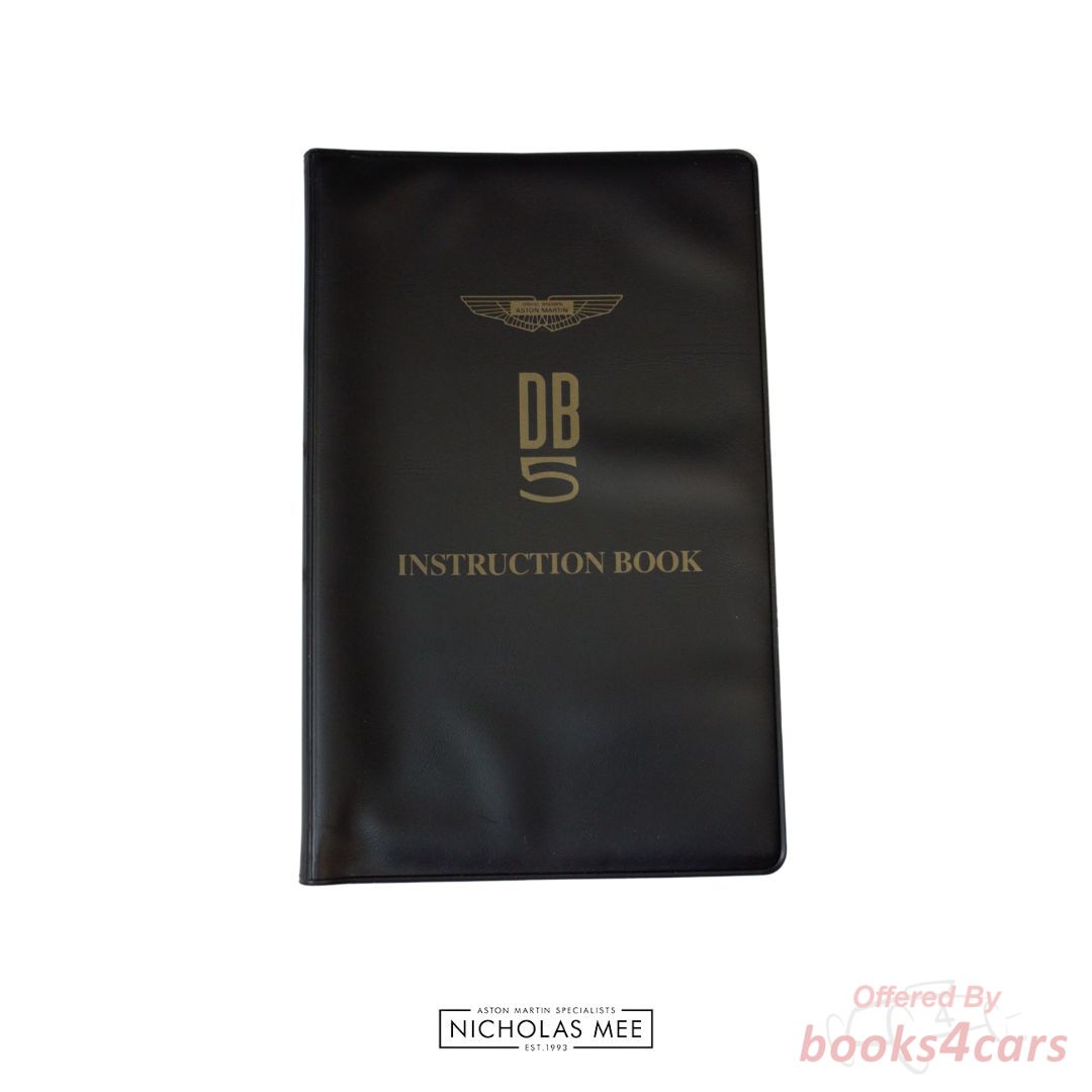 view cover of DB5 Owners Manual by Aston Martin DB 5