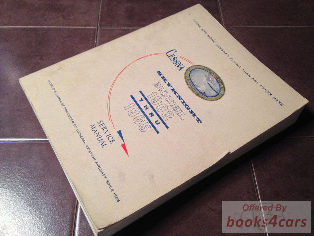 view cover of 1962-1965 Skynight Shop Service Repair Manual by Cessna