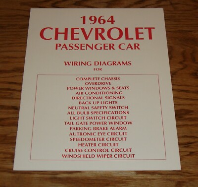 view cover of 1964 Chevy Passenger Car Wiring Diagram by Chevrolet