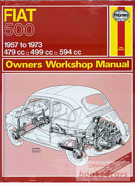 view cover of 1957-1973 Fiat 500 shop service repair manual by Haynes