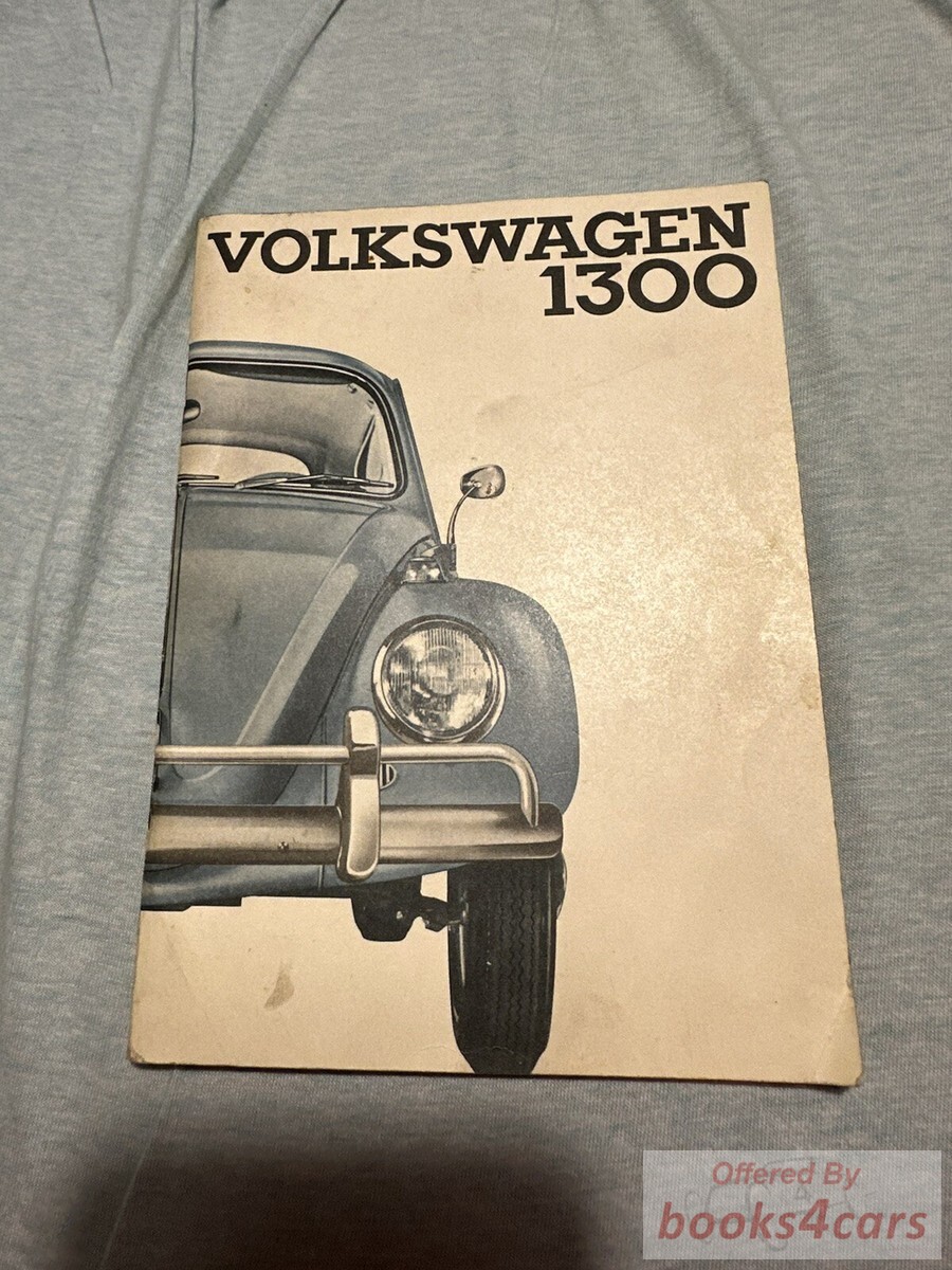 view cover of 1965 1300 Beetle Owners Manual by Volkswagen VW.