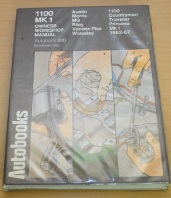 view cover of 1962-1967 1100 Mk1 Shop Manual by Autobooks for Austin Morris MG Riley Vanden Plas Wolseley Countryman Traveller Princess