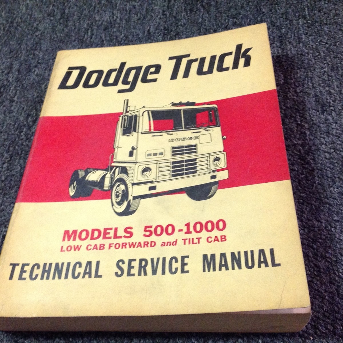 view cover of 1965 500-1000 shop Service repair Manual all Tilt Cab & Low Cab Forward Serial # 1492000 & up by Dodge truck