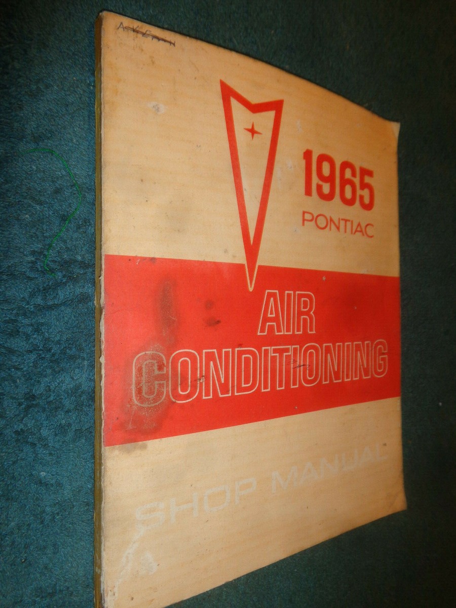 view cover of 1965 AC service manual by Pontiac for 1965 Air Conditioning