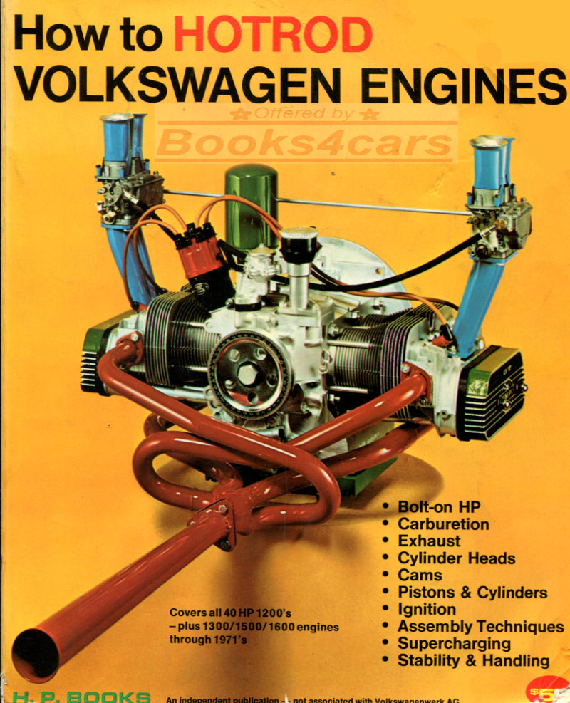 view cover of How To HOT ROD VW Volkswagen air cooled Engines covers all VW 40HP 1200's -plus 1300 1500 1600 engines through 1971 by Bill Fisher