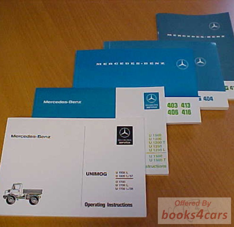 view cover of Unimog 406 owners manual supplement by Mercedes for U900