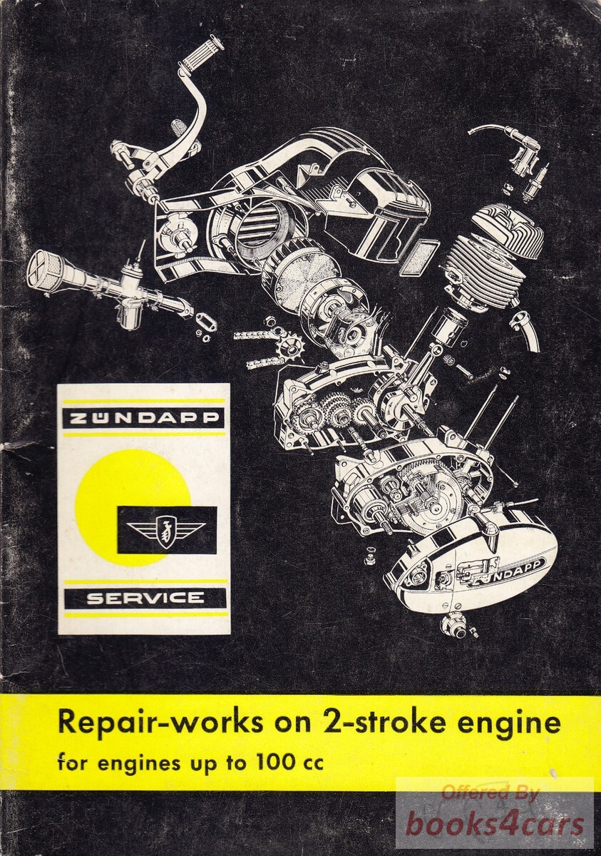 view cover of 1966 Shop Service Repair Manual for 2-Stroke Engine up to 100 cc by Zundapp Motorcycle