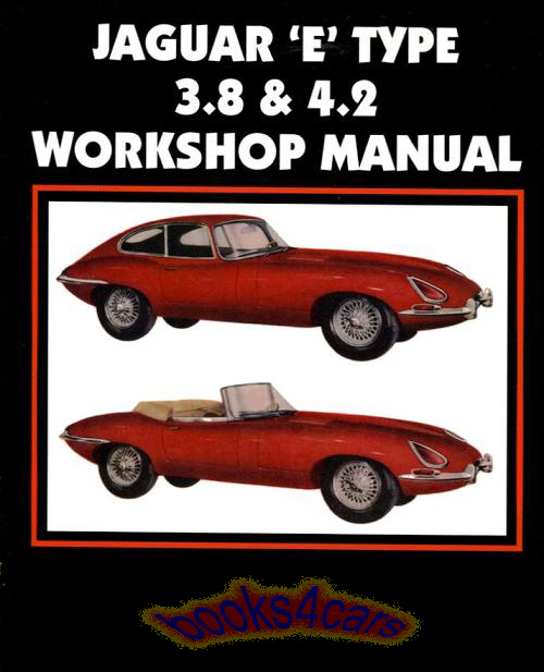 view cover of 1961-1971 Jaguar XKE 6Cyl 3.8 & 4.2 Shop Service Repair handbook by Clymer for E-Type