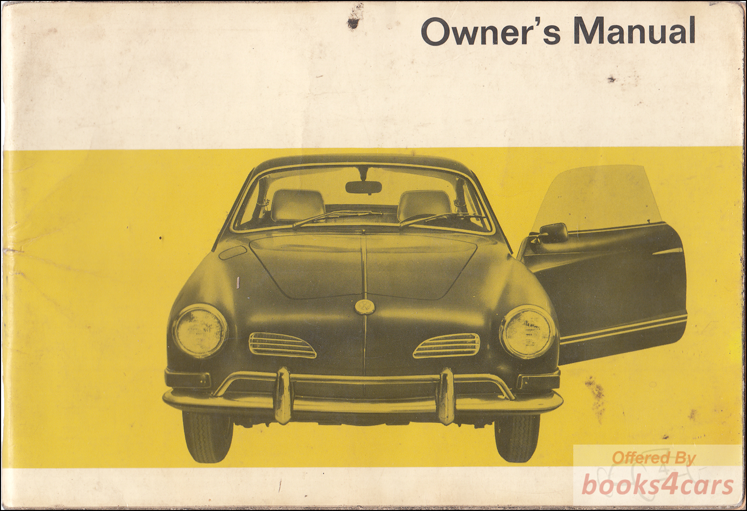 view cover of 1966 Volkswagen 1500 Karmann Ghia Owners Manual