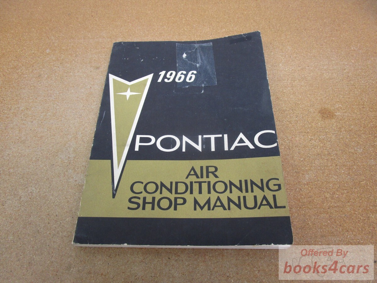 view cover of 1966 Air Conditioning shop Manual by Pontiac
