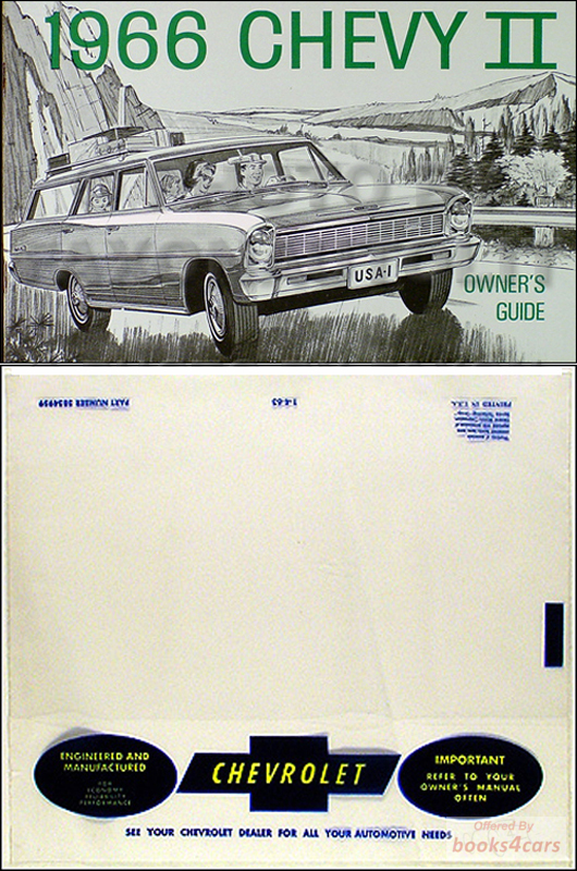 view cover of 1966 Nova and Chevy II owners manual by Chevrolet