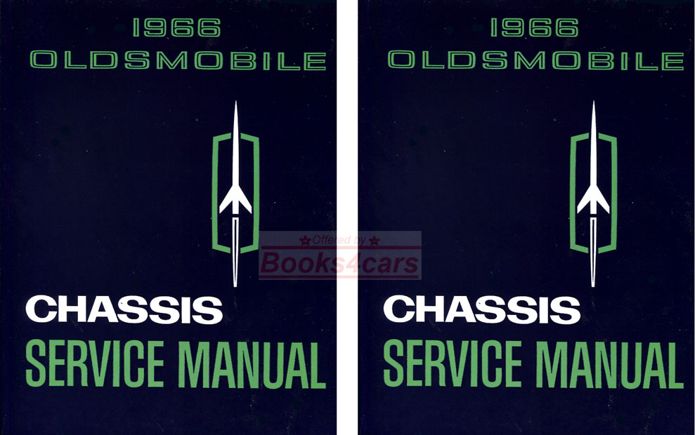view cover of 1966 Shop Service Repair manual by Oldsmobile for 98, Delta 88, Cutlass, 442, F-85, Vista Cruiser Dynamic Starfire Toronado Jetstar