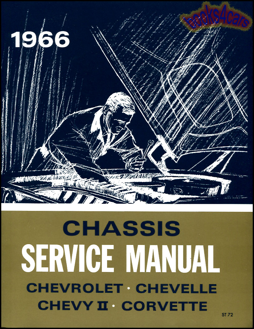 view cover of 1966 Shop Service Repair Manual by Chevrolet for Chevelle Nova Impala, Caprice Bel Air & Corvette