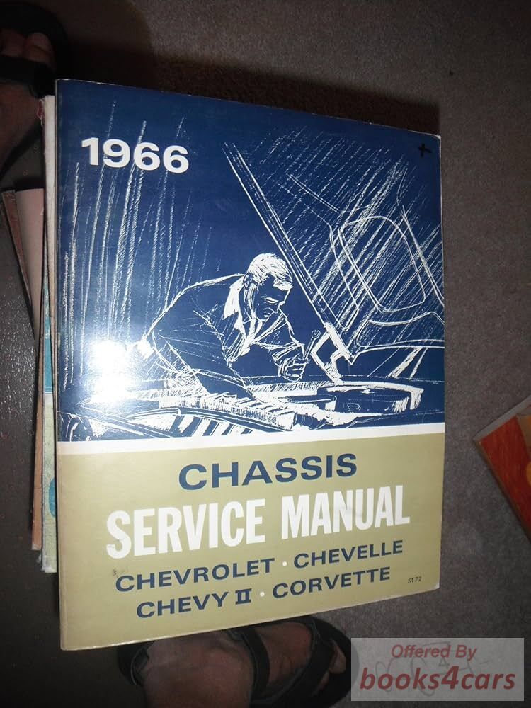 view cover of 1966 chassis Shop Service Repair Manual by Chevrolet for Chevelle Chevy II & Corvette models