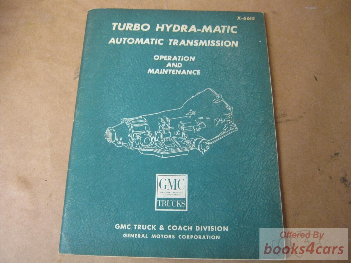 view cover of 1966 Turbo Hydra-matic Auto Trans OPs & Maint Manual by GMC 87 pgs